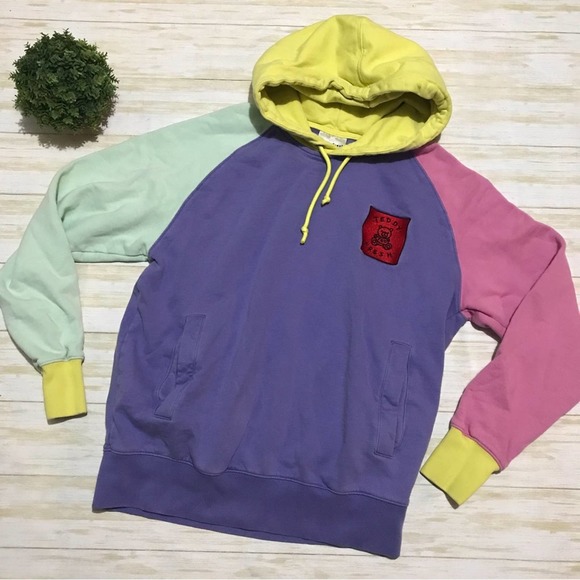 Teddy Fresh Tops Teddy Fresh Original Color Block Pastel Oversized
